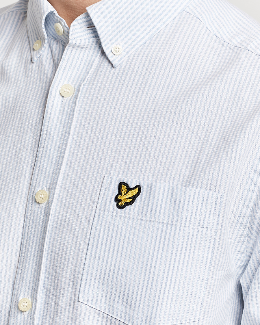 Hombres | Camisas | Lyle & Scott | Lightweight Oxford Striped Shirt Blue/White