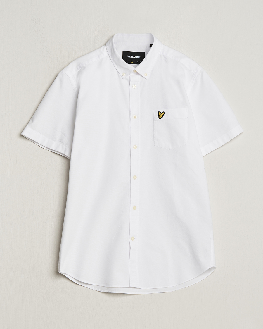 Hombres | Camisas | Lyle & Scott | Lightweight Oxford Short Sleeve Shirt White