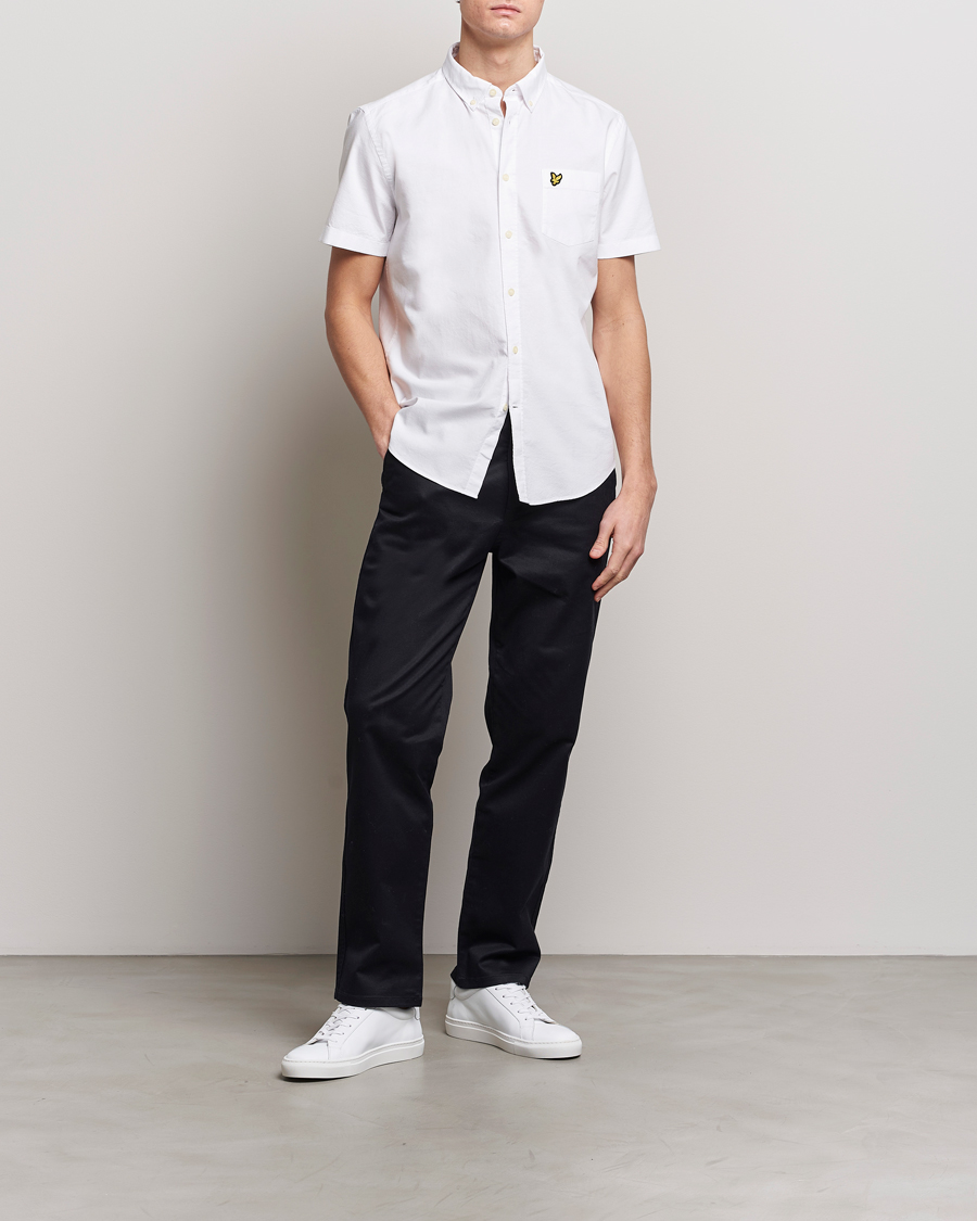 Hombres | Camisas | Lyle & Scott | Lightweight Oxford Short Sleeve Shirt White