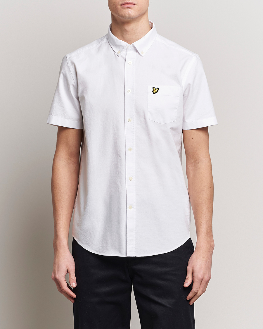 Hombres | Camisas | Lyle & Scott | Lightweight Oxford Short Sleeve Shirt White