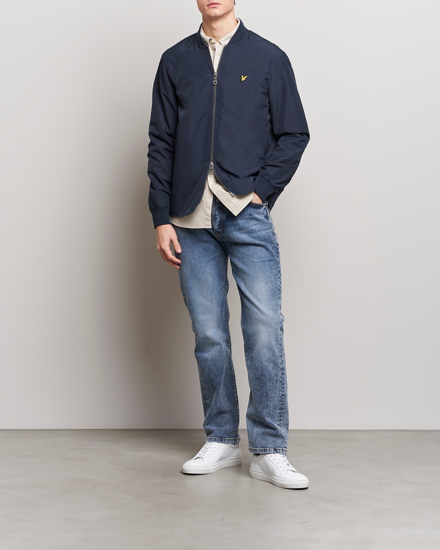 Hombres | Abrigos y chaquetas | Lyle & Scott | Nylon Bomber Jacket Dark Navy