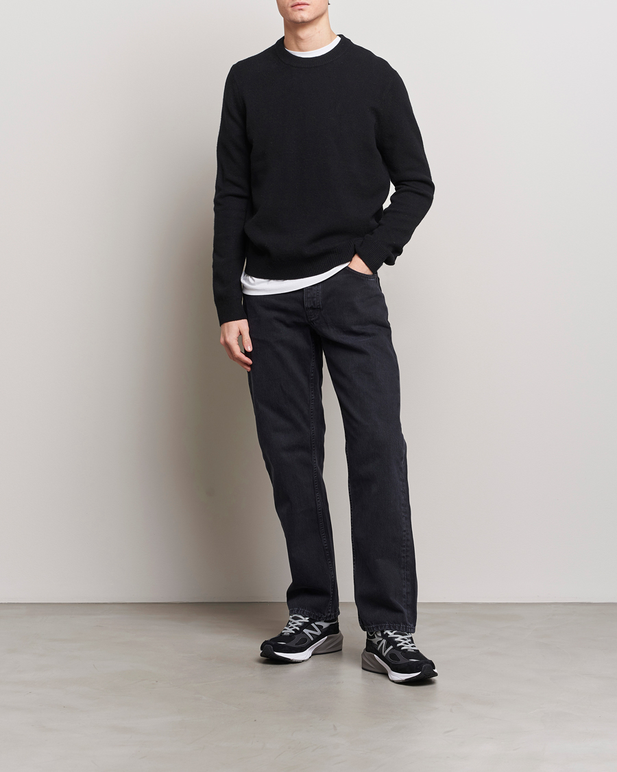 Hombres | Jerséis y prendas de punto | Samsøe Samsøe | Isak Crew Neck Black