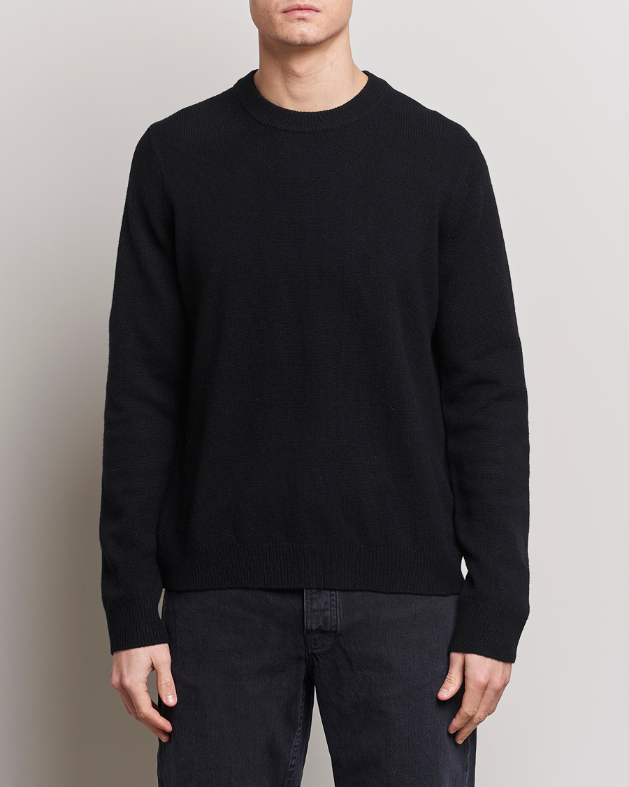 Hombres | Jerséis y prendas de punto | Samsøe Samsøe | Isak Crew Neck Black