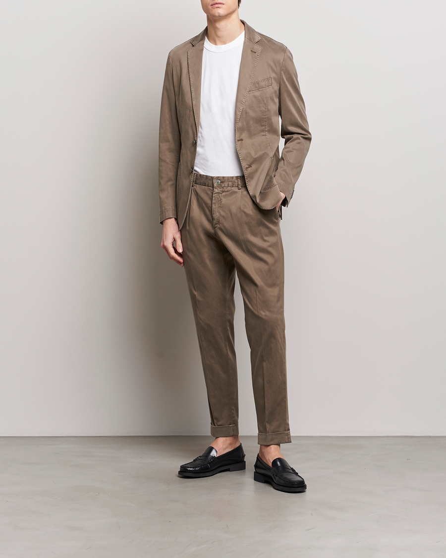 Hombres | BOSS | BOSS BLACK | Hanry Cotton Suit Open Brown