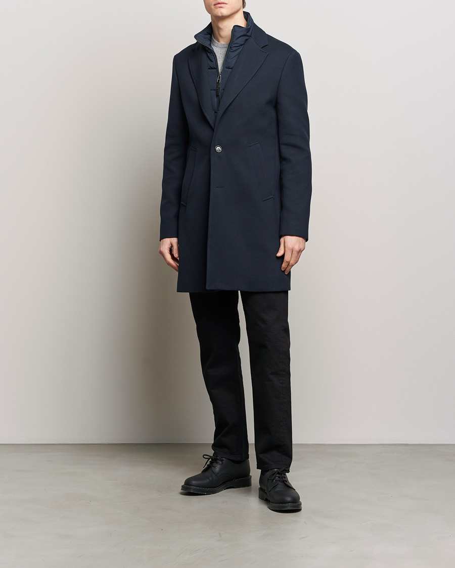 Hombres | Abrigos y chaquetas | BOSS BLACK | Hyde Cotton Coat Dark Blue