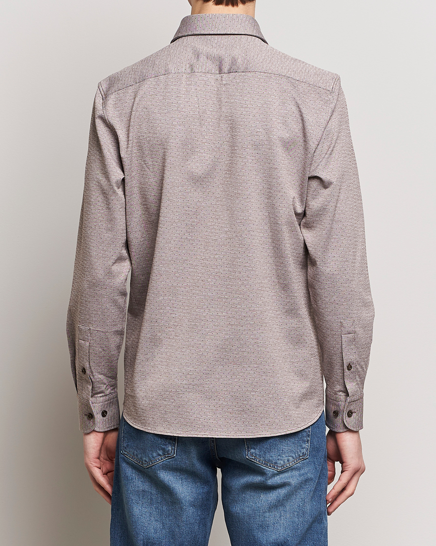 Hombres | Camisas | BOSS BLACK | Hal Cotton Jersey Shirt Open Brown