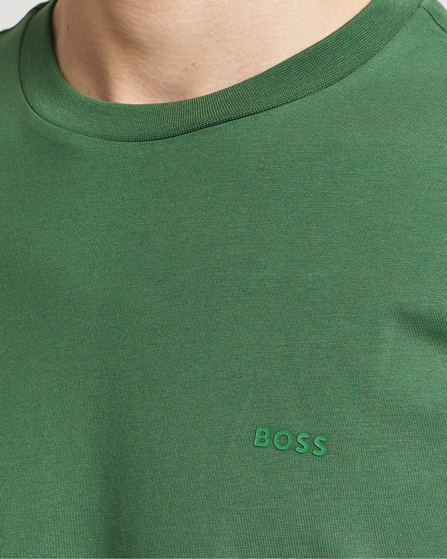 Hombres | Camisetas | BOSS BLACK | Thompson Crew Neck T-Shirt Open Green