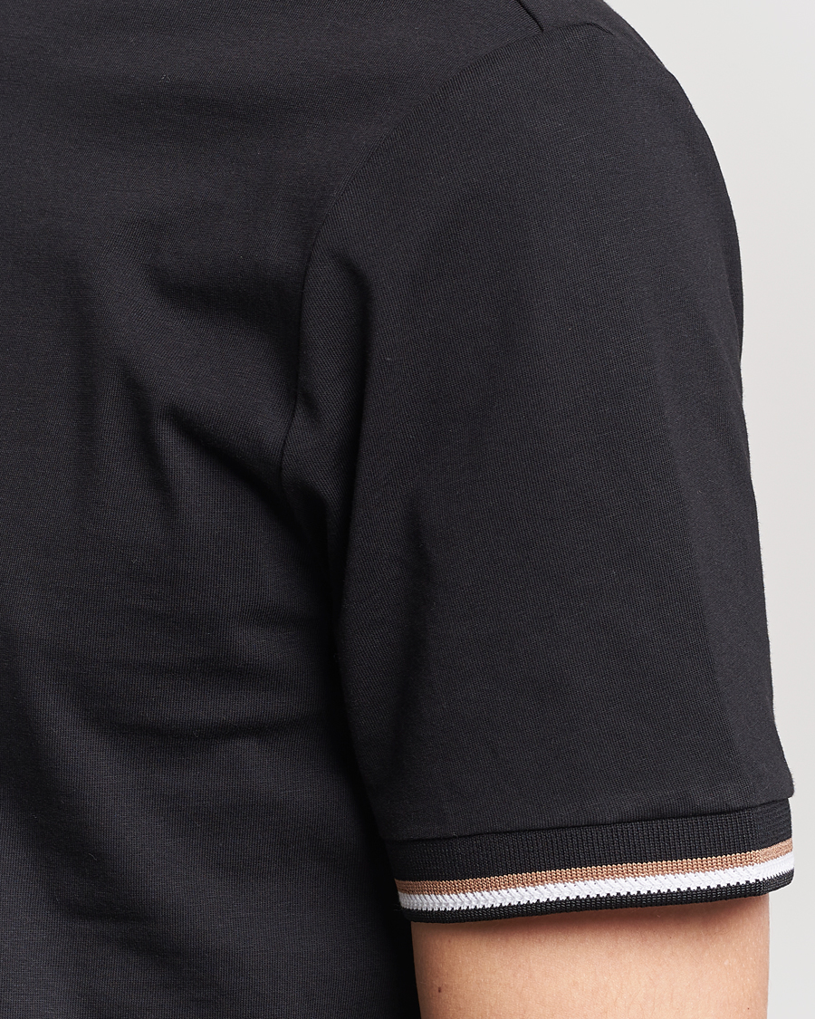 Hombres | Camisetas | BOSS BLACK | Thompson Tipped Crew Neck T-Shirt Black