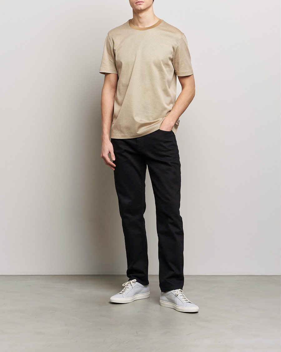 Hombres | Camisetas | BOSS BLACK | Tiburt Crew Neck T-Shirt Medium Beige