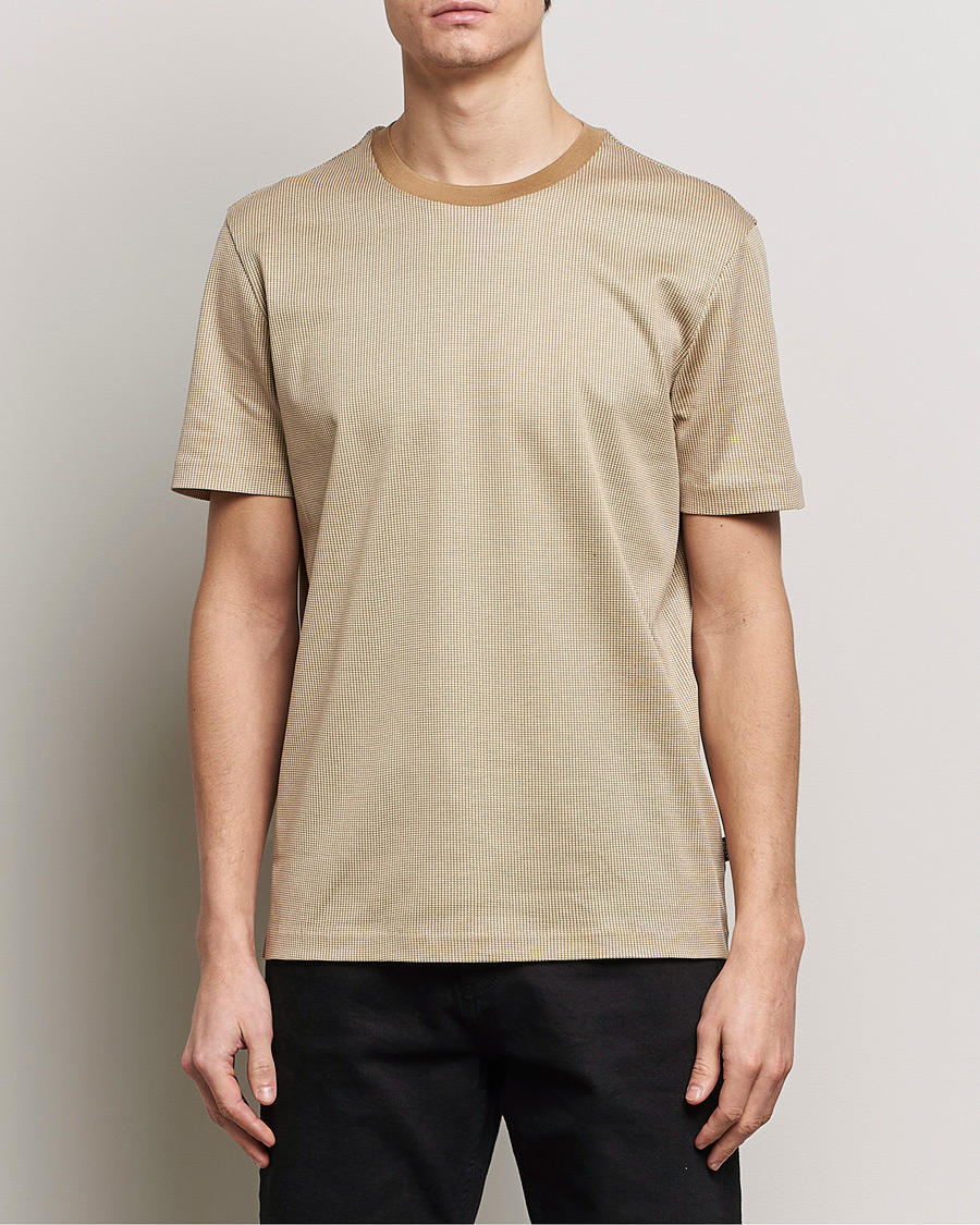Hombres | Camisetas | BOSS BLACK | Tiburt Crew Neck T-Shirt Medium Beige