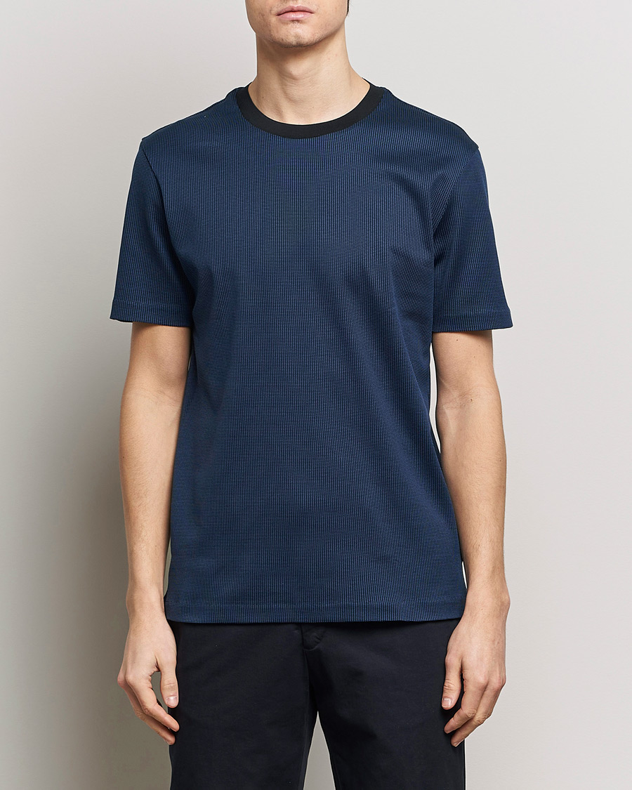 Hombres | Camisetas | BOSS BLACK | Tiburt Crew Neck T-Shirt Dark Blue
