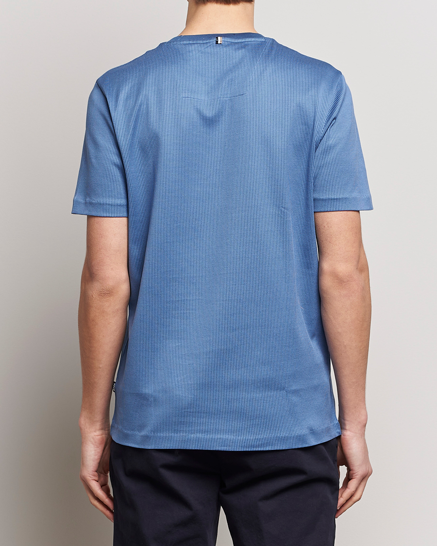 Hombres | Camisetas | BOSS BLACK | Tiburt Crew Neck T-Shirt Open Blue