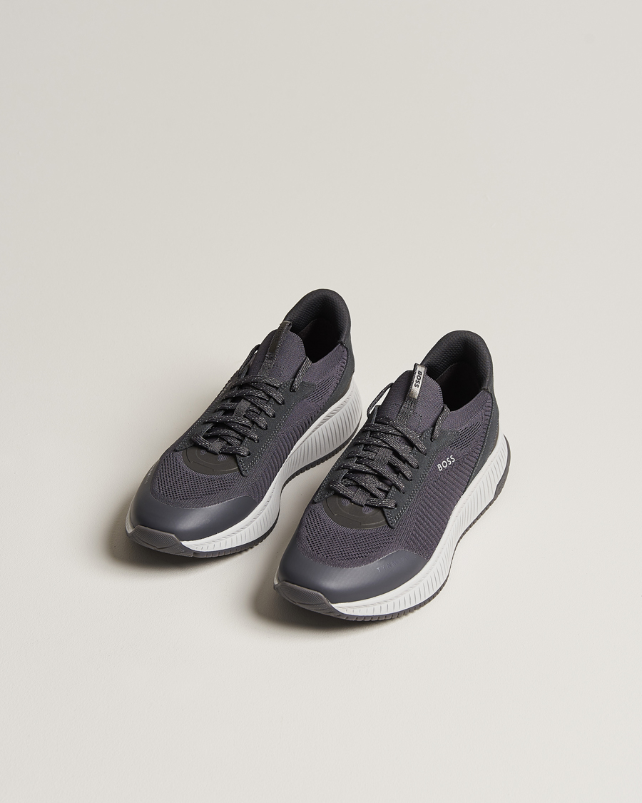 Hombres | Zapatillas running | BOSS BLACK | Titanium Evo Sneaker Grey