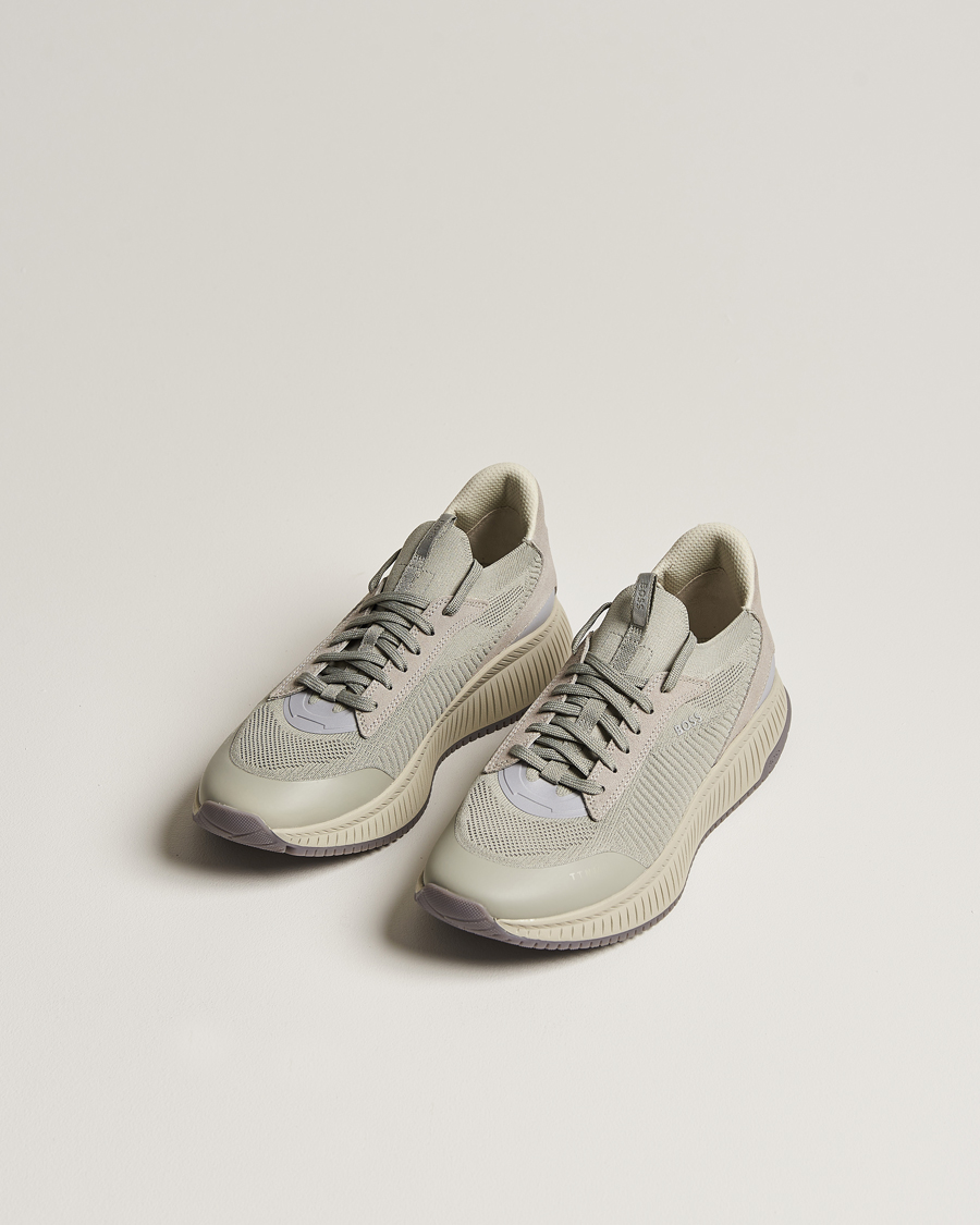 Hombres | Zapatos | BOSS BLACK | Titanium Evo Sneaker Open Grey