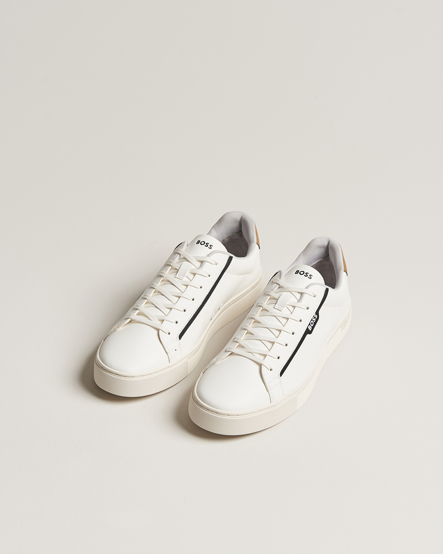Hombres | Zapatos | BOSS BLACK | Rhys Tenn Sneaker Open White