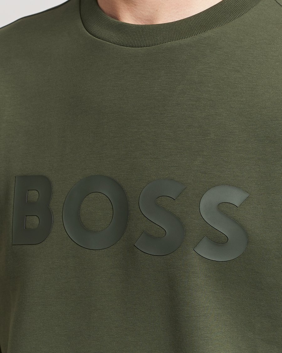 Hombres | Jerséis y prendas de punto | BOSS GREEN | Salbo Logo Sweatshirt Open Green