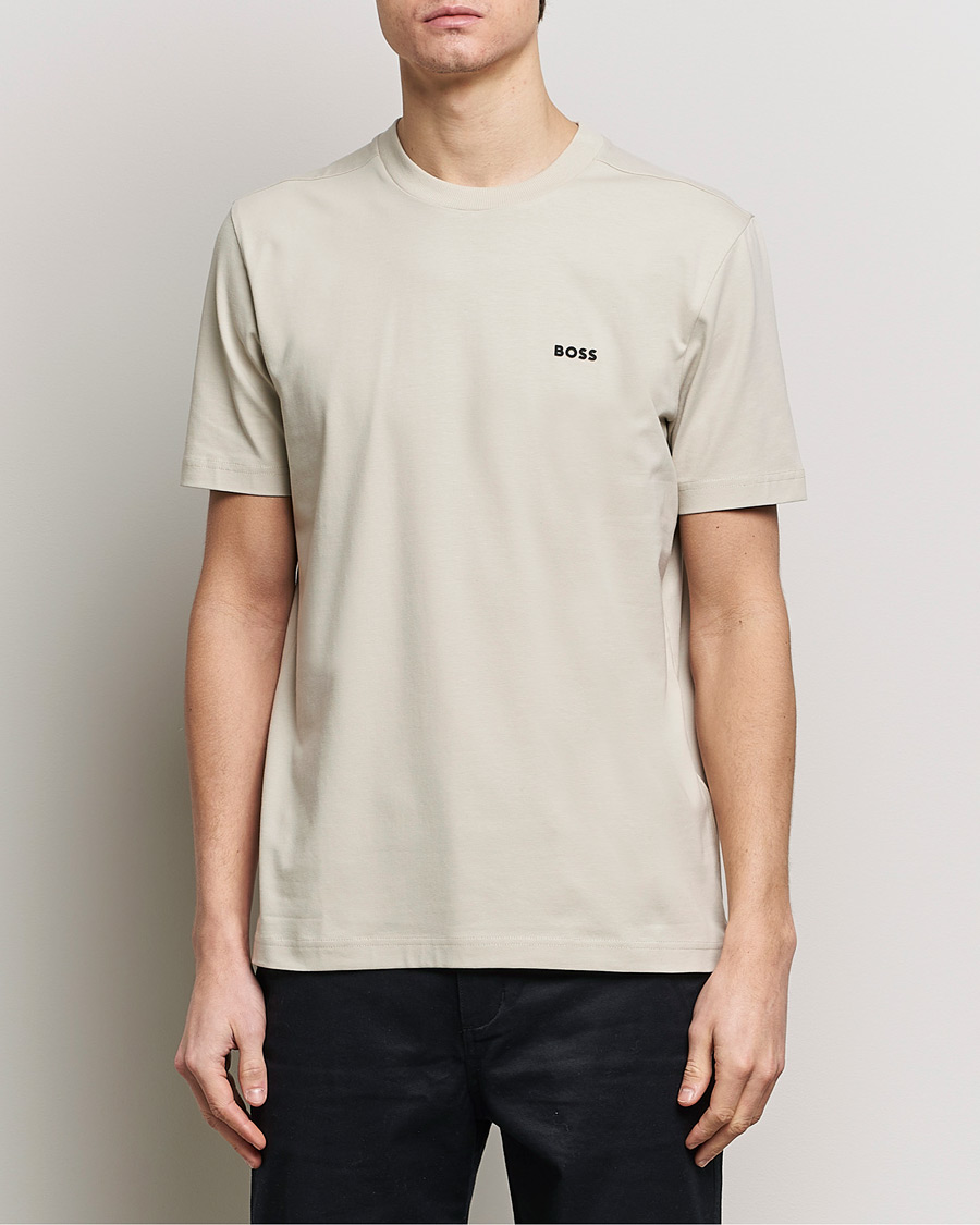 Hombres | Camisetas | BOSS GREEN | Crew Neck T-Shirt Light Beige