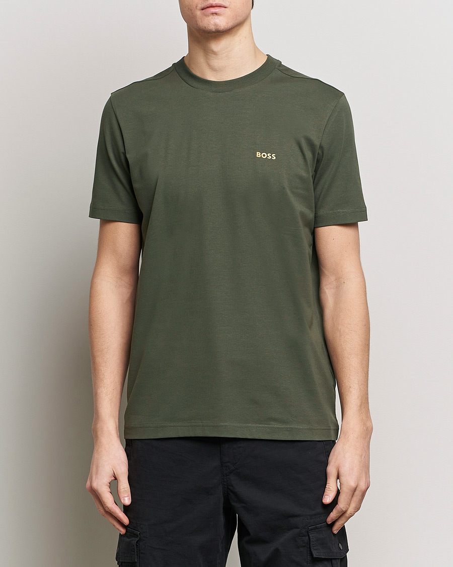 Hombres | Camisetas | BOSS GREEN | Crew Neck T-Shirt Open Green