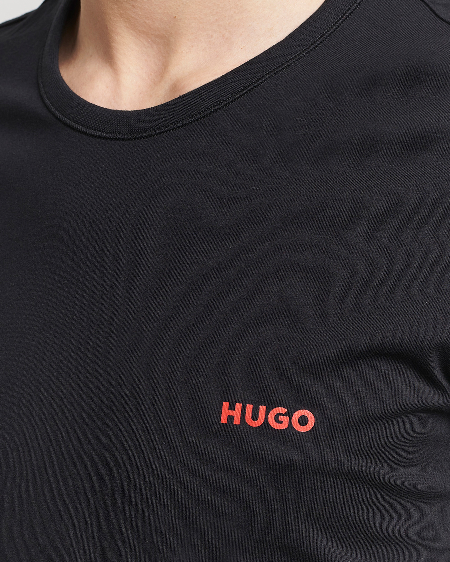 Hombres | Camisetas | HUGO | 3-Pack Logo Crew Neck T-Shirt Black/Red/White
