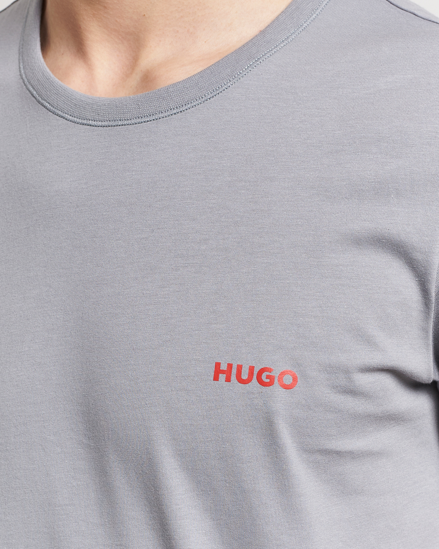 Hombres | Camisetas | HUGO | 3-Pack Logo Crew Neck T-Shirt Green/Navy/Grey