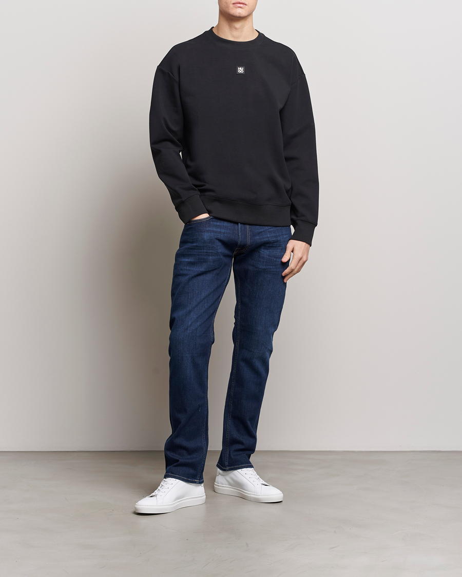 Hombres | Jerséis y prendas de punto | HUGO | Dettil Logo Sweatshirt Black