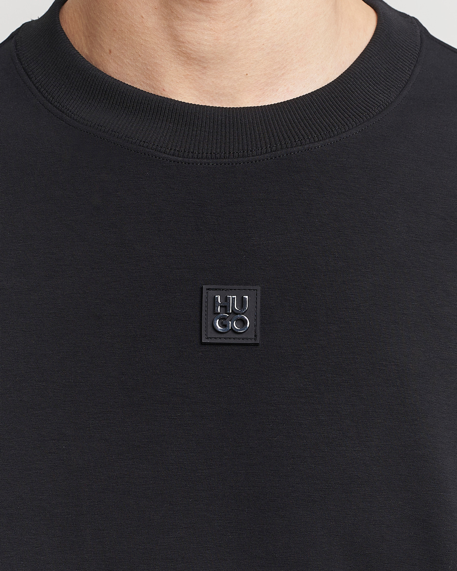 Hombres | Jerséis y prendas de punto | HUGO | Dettil Logo Sweatshirt Black