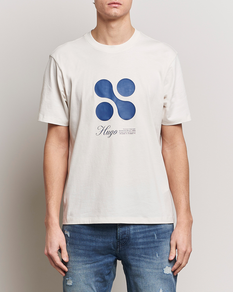 Hombres | Ropa | HUGO | Dooling Logo T-Shirt Open White