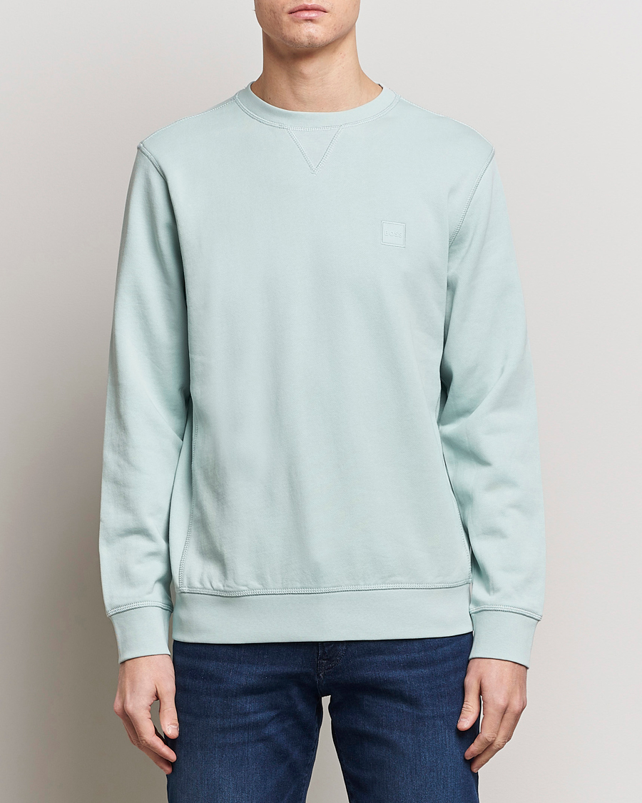 Hombres | Ropa | BOSS ORANGE | Westart Logo Sweatshirt Turquoise