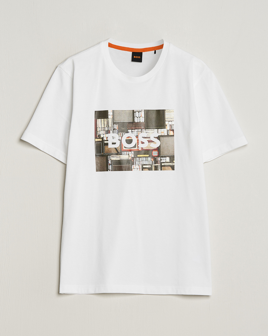 Hombres | Camisetas | BOSS ORANGE | Heavy Logo T-Shirt White