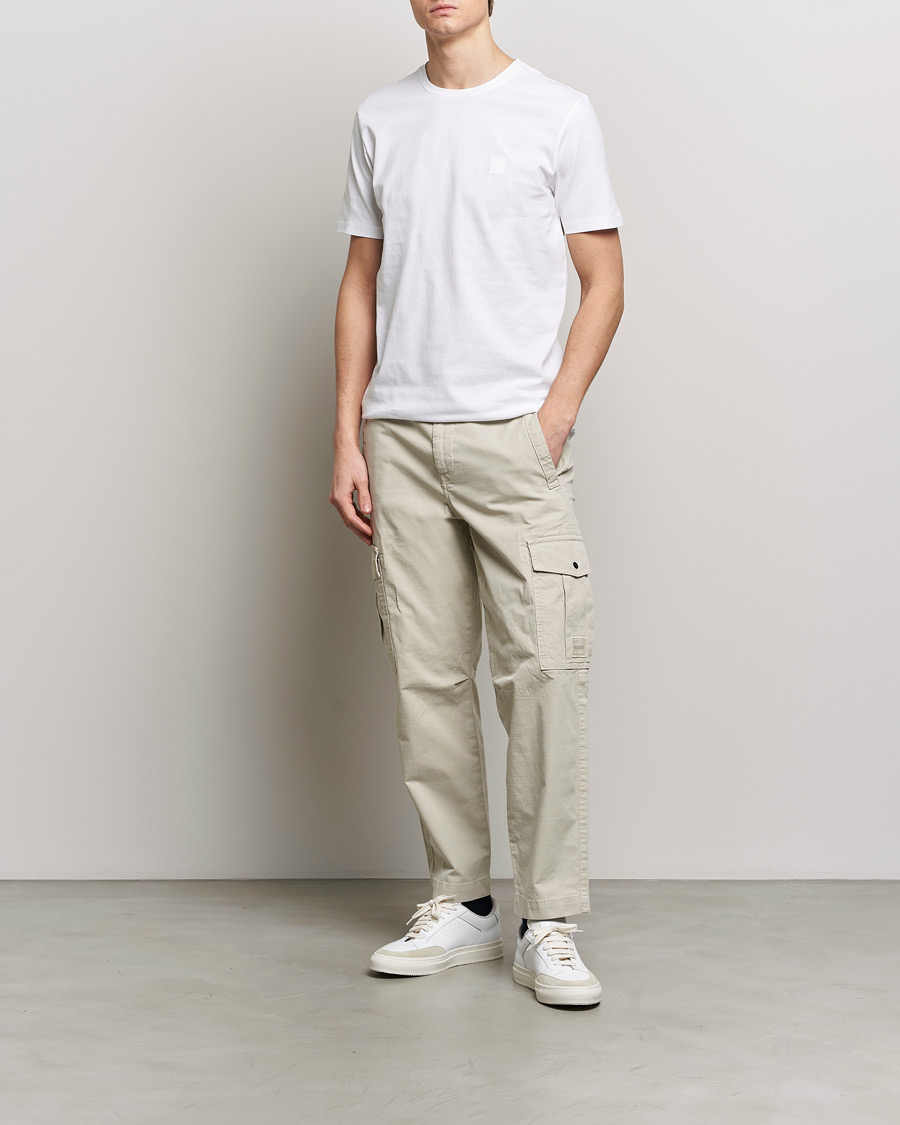 Hombres | Camisetas | BOSS ORANGE | Tales Logo Crew Neck T-Shirt White