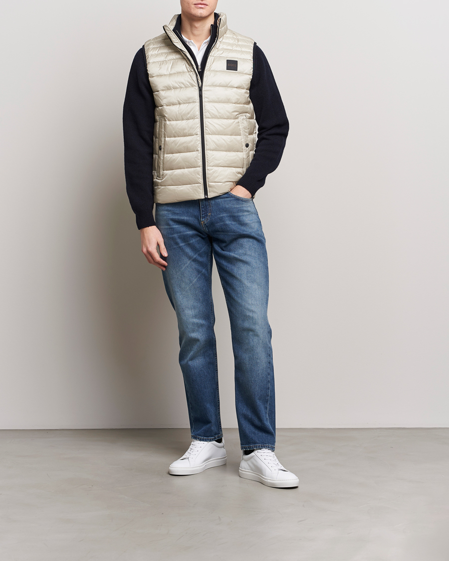 Hombres | Abrigos y chaquetas | BOSS ORANGE | Odeno1 Down Vest Light Beige