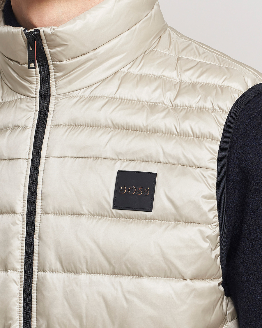 Hombres | Abrigos y chaquetas | BOSS ORANGE | Odeno1 Down Vest Light Beige