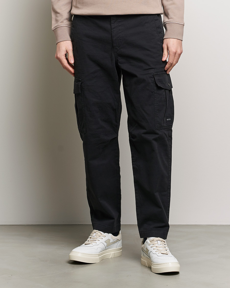 Men | Trousers | BOSS ORANGE | Sisla 5-Pocket Cargo Pants Black