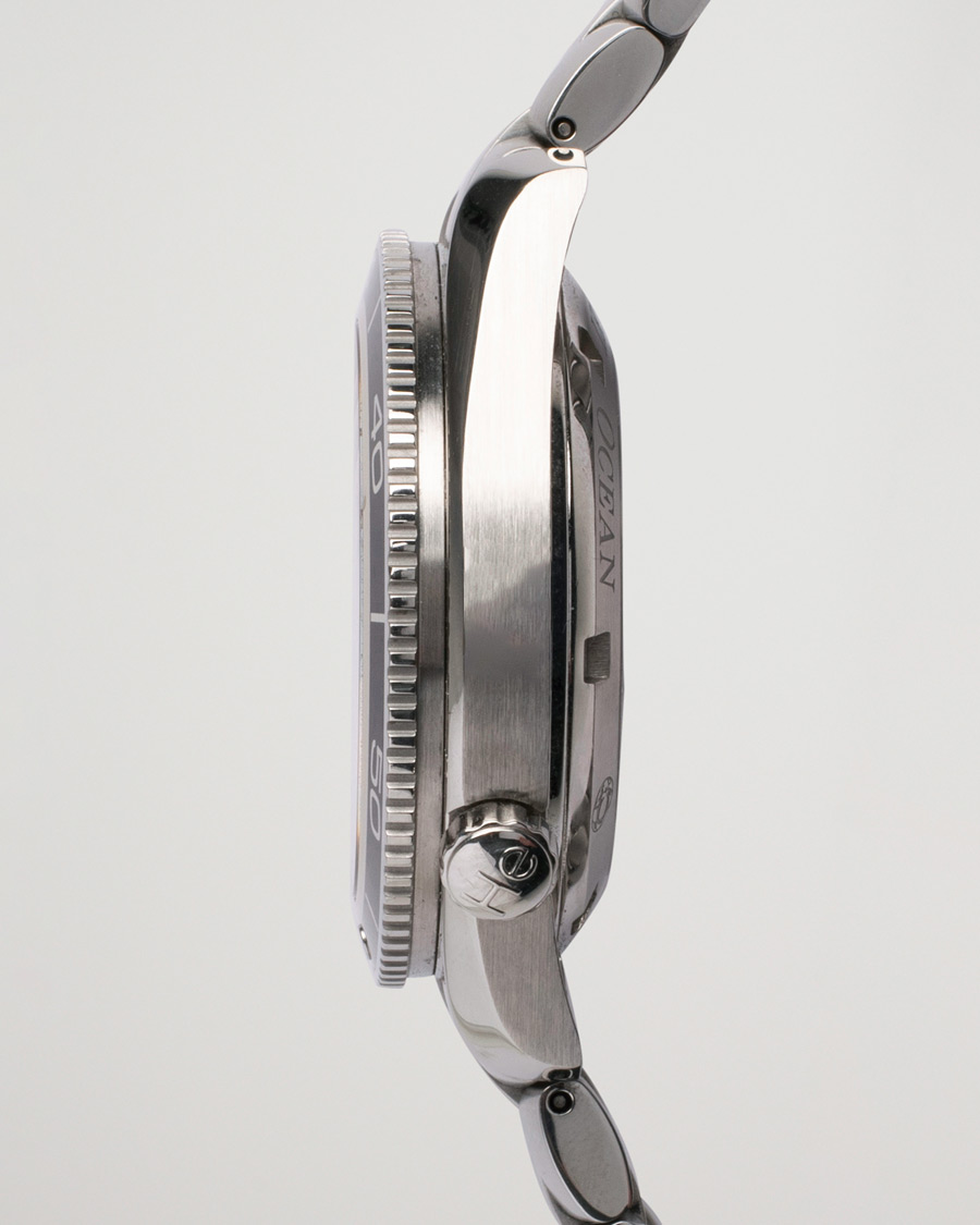 Hombres | Omega Pre-Owned Seamaster Planet Ocean 2201.51.00 Steel Black Silver | Omega Pre-Owned | Seamaster Planet Ocean 2201.51.00 Steel Black Silver