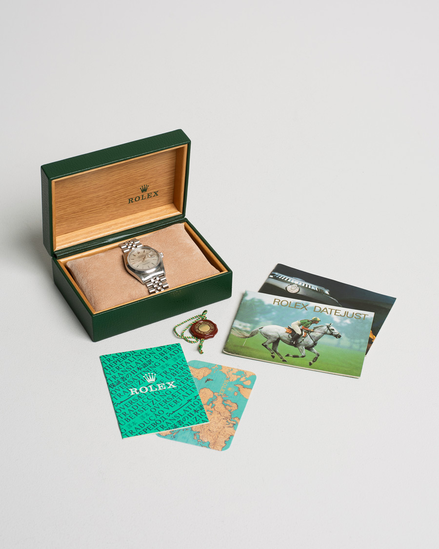 Hombres | Rolex Pre-Owned Datejust 16200 Oystert Perpetual Steel Silver | Rolex Pre-Owned | Datejust 16200 Oystert Perpetual Steel Silver