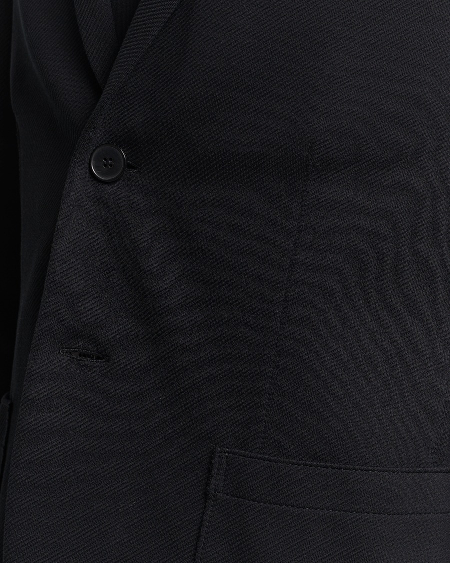 Hombres | Blazers | Harris Wharf London | Loro Piana Cavalry Twill Blazer Black