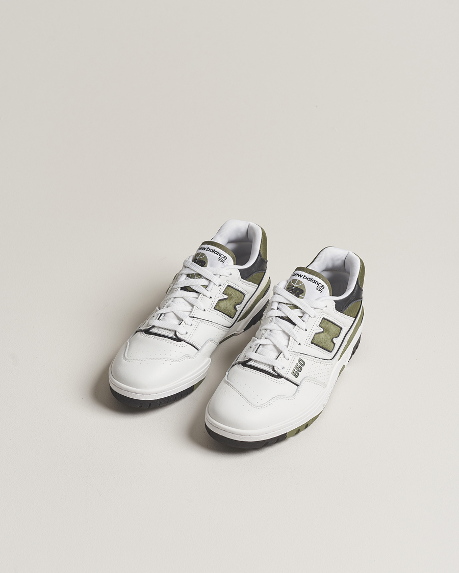 Hombres | Zapatillas blancas | New Balance | 550 Sneakers White/Green