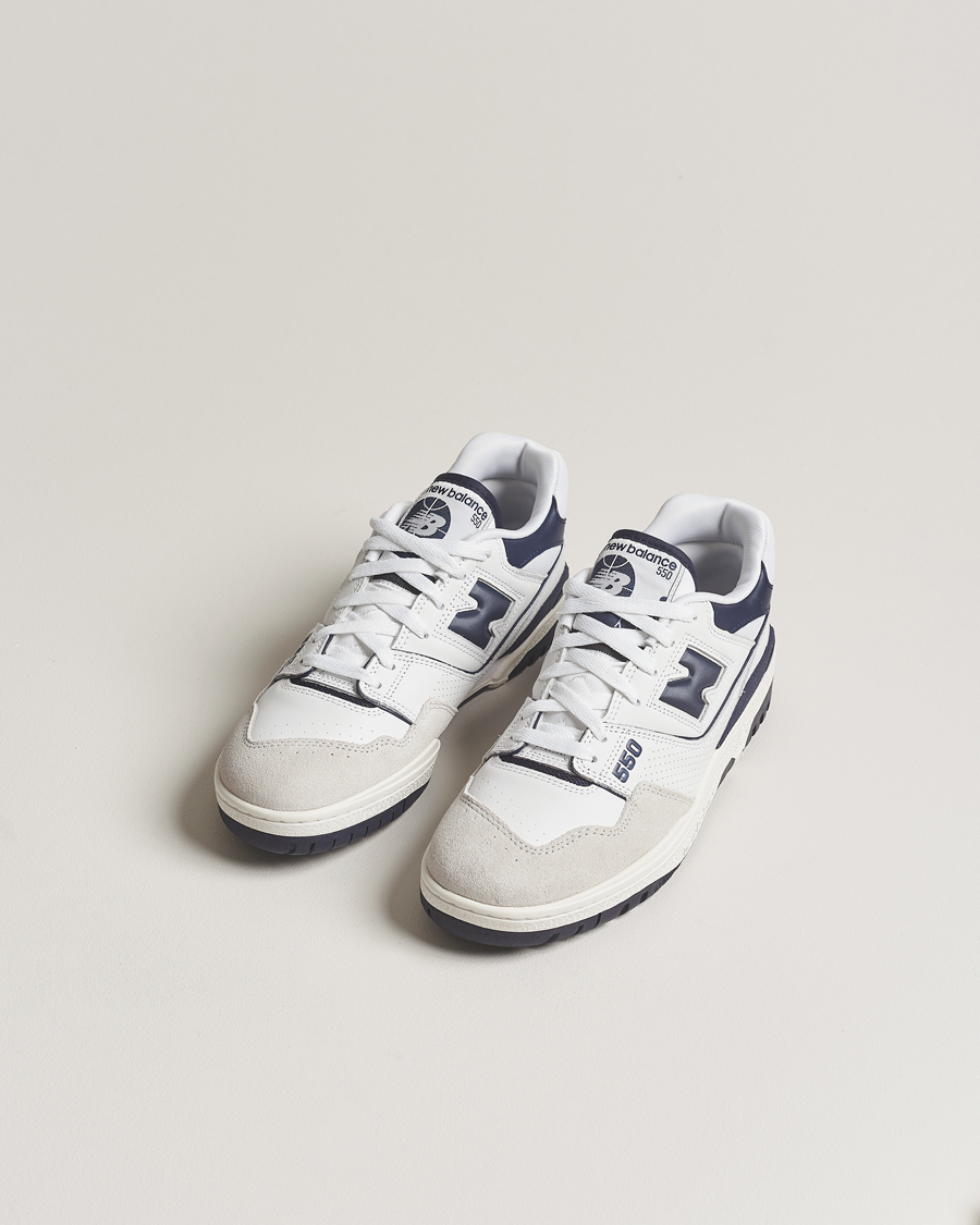 Hombres | Zapatillas blancas | New Balance | 550 Sneakers White/Navy