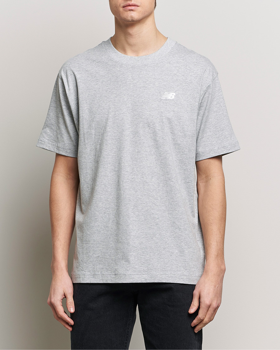 Hombres | Camisetas | New Balance | Essentials Cotton T-Shirt Athletic Grey