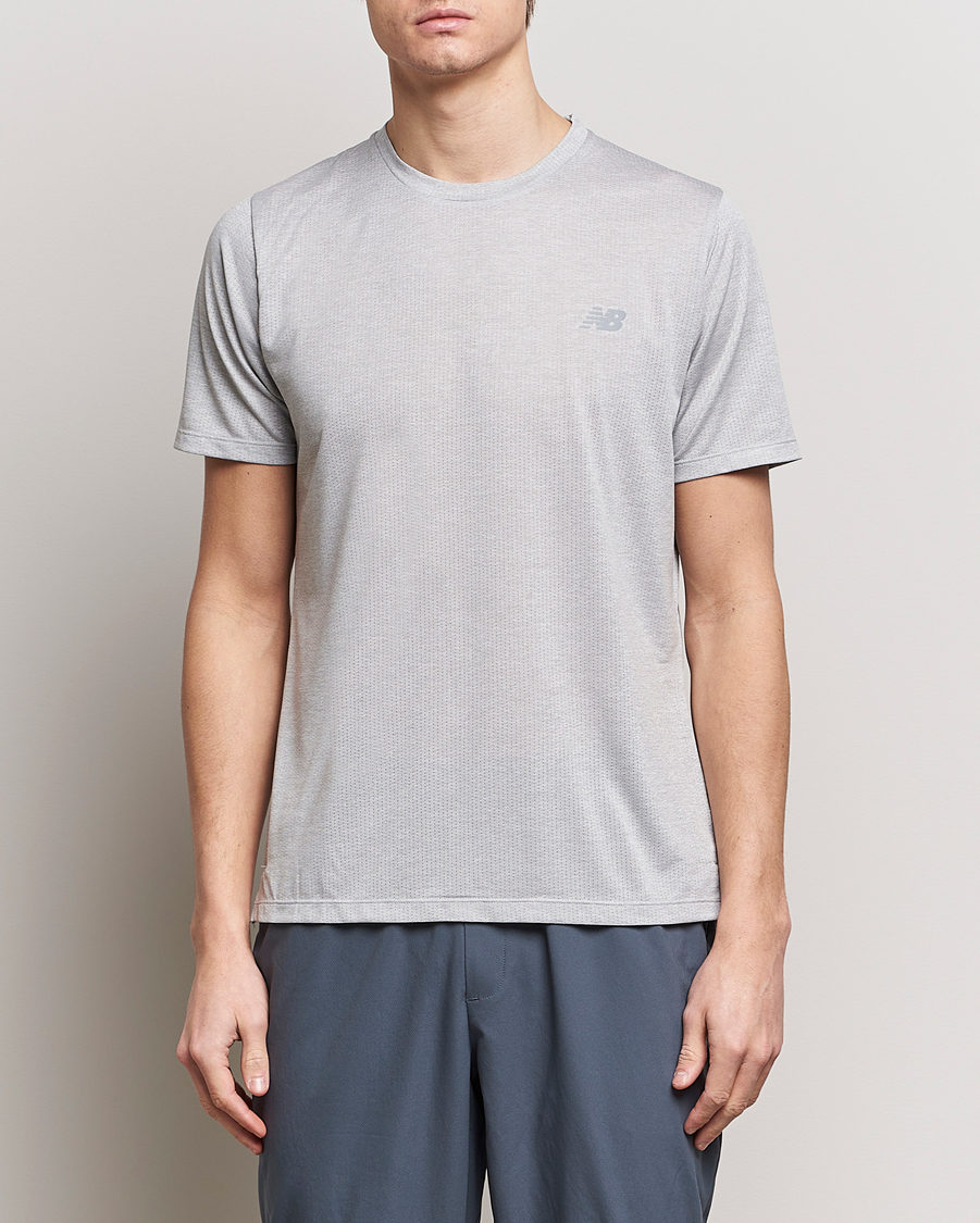 Hombres | Active | New Balance Running | Athletics Run T-Shirt Athletic Grey