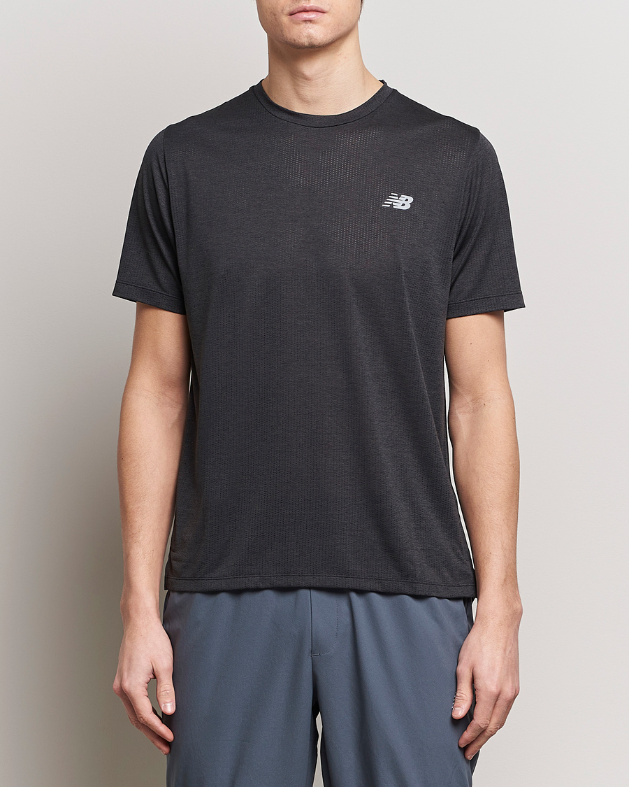 Hombres | Camisetas de manga corta | New Balance Running | Athletics Run T-Shirt Black