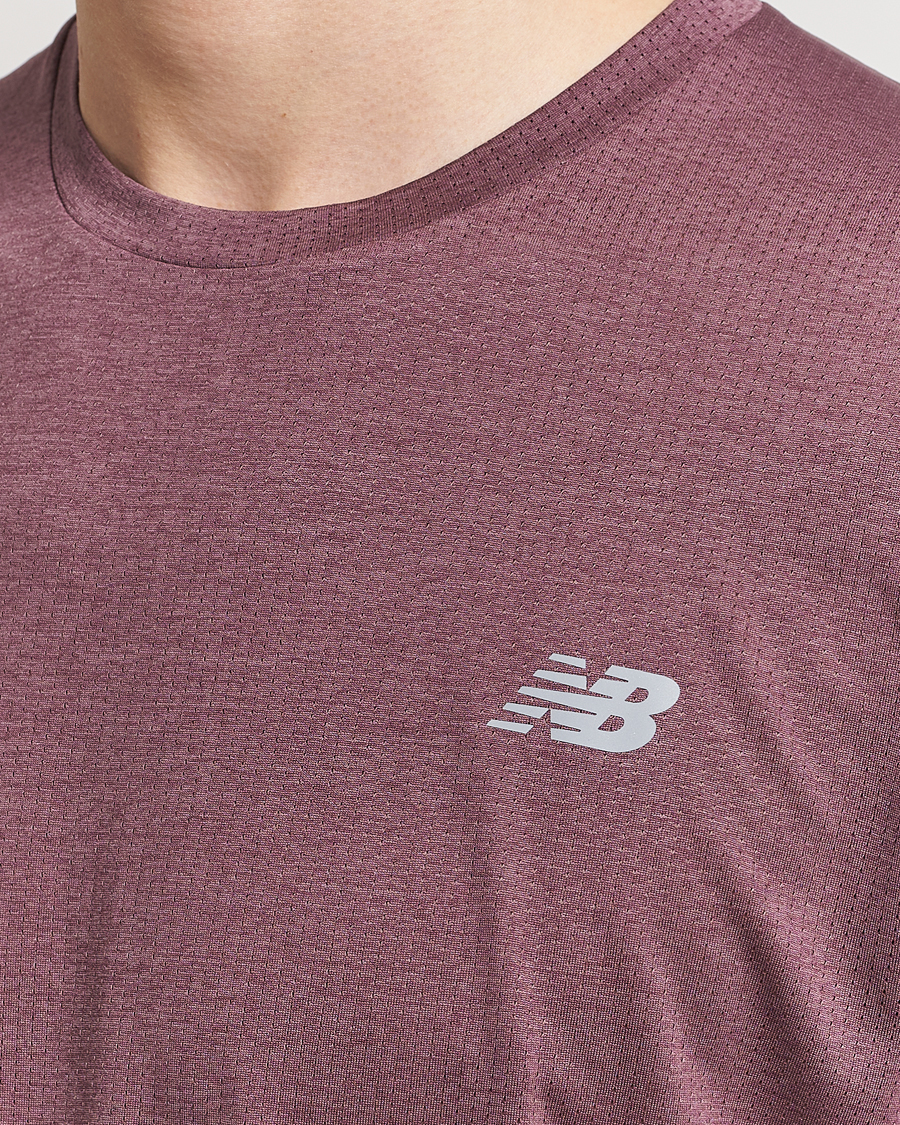 Hombres | Camisetas | New Balance Running | Athletics Run T-Shirt Licorice Heather