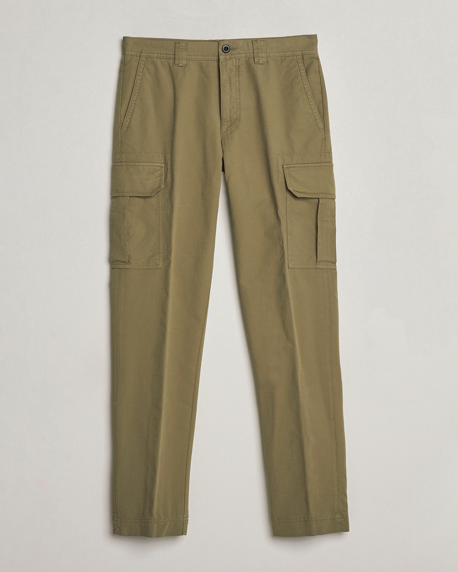 Hombres | Pantalones | Incotex | Slim Fit Cargo Pants Military Green