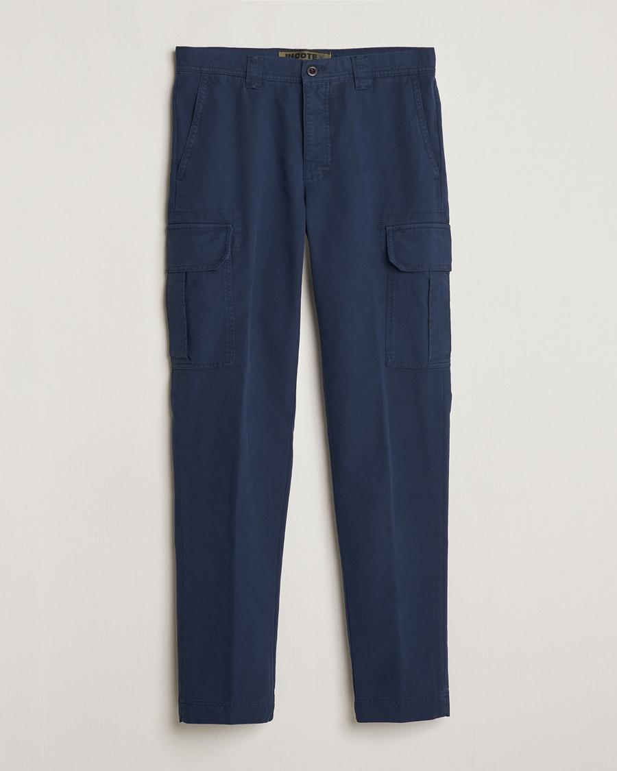 Hombres | Pantalones | Incotex | Slim Fit Cargo Pants Navy