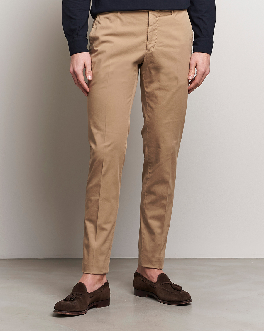 Hombres | Ropa | Incotex | Slim Fit Comfort Chinos Beige