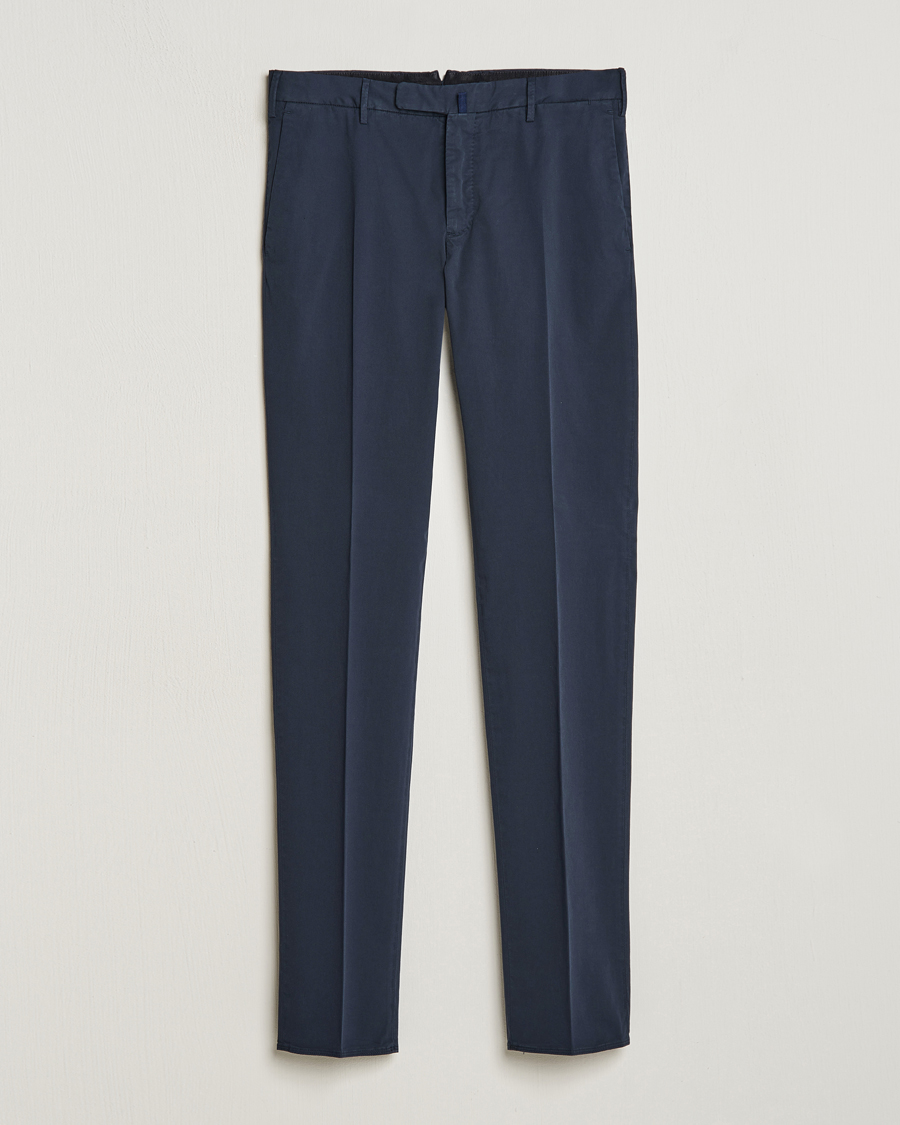 Hombres | Pantalones | Incotex | Slim Fit Comfort Chinos Navy