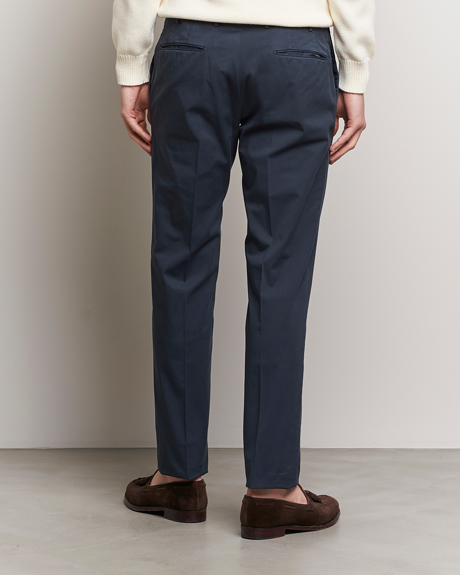 Hombres | Pantalones | Incotex | Slim Fit Comfort Chinos Navy