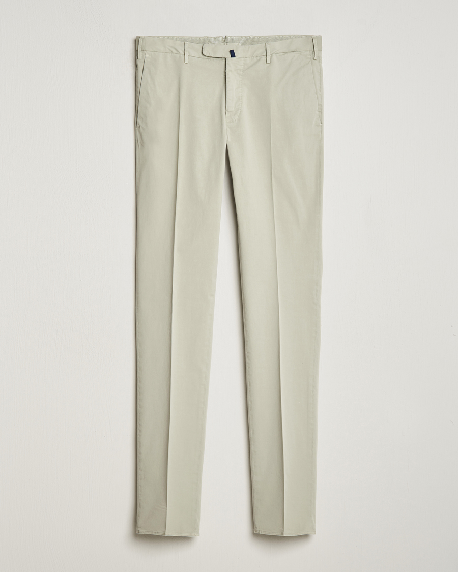 Hombres | Pantalones | Incotex | Slim Fit Comfort Chinos Light Grey