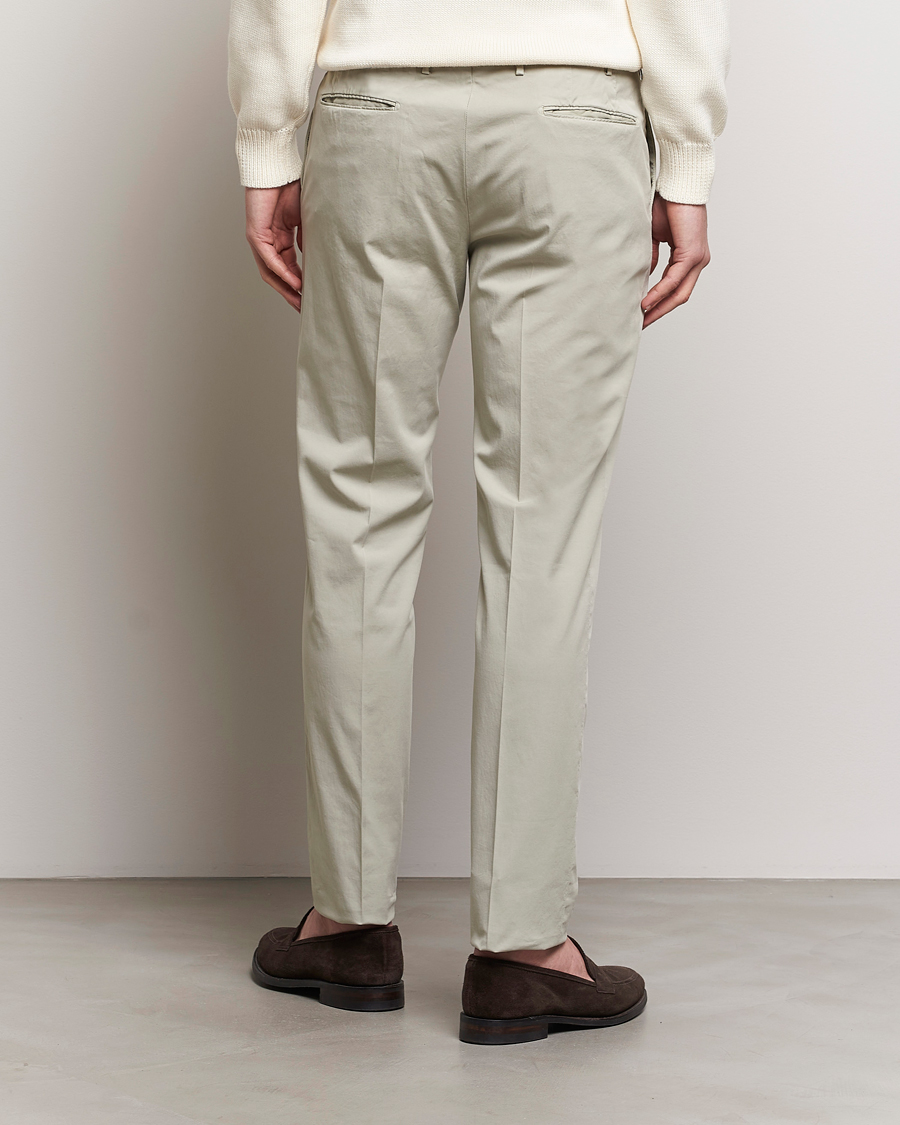 Hombres | Pantalones | Incotex | Slim Fit Comfort Chinos Light Grey