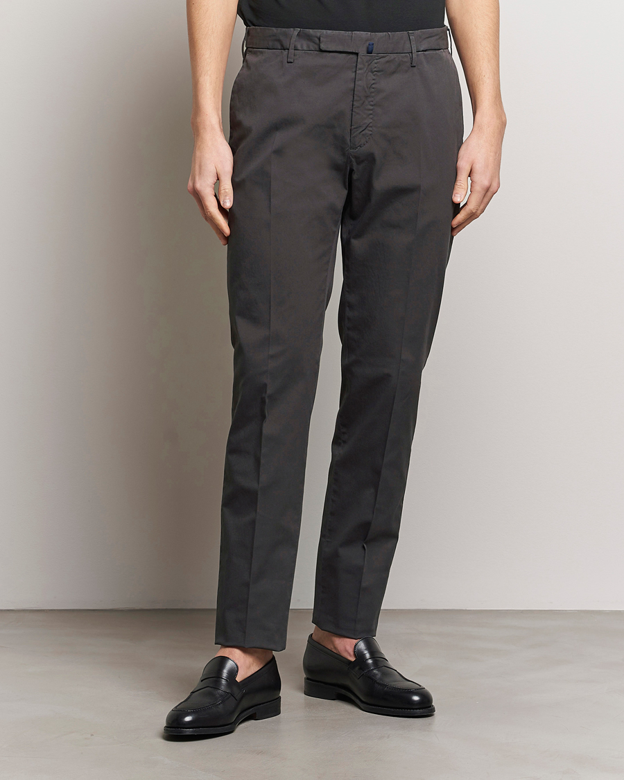 Hombres | Slowear | Incotex | Slim Fit Comfort Chinos Charcoal